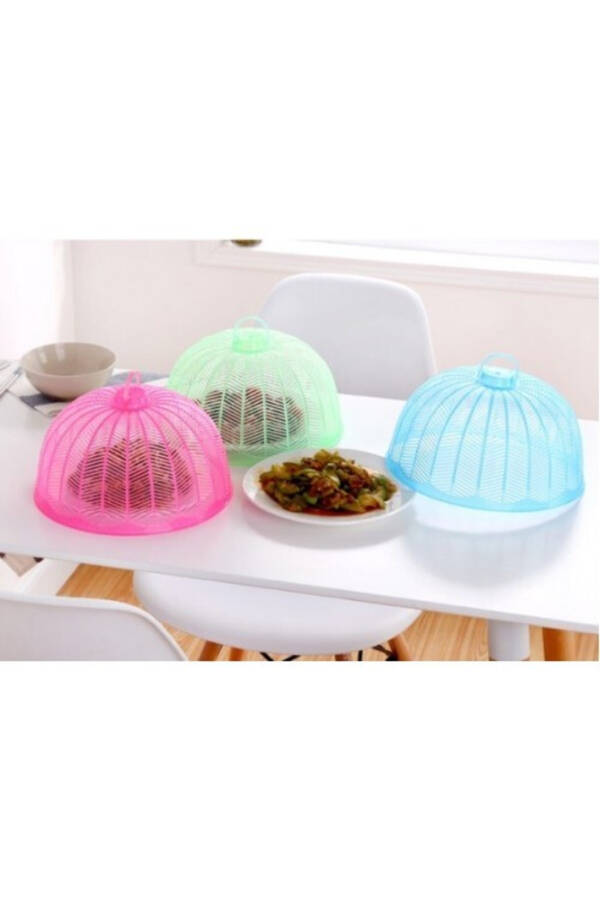 Plastic Picnic Food Bread Protective Plate Mosquito Net - 8