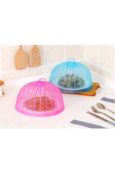 Plastic Picnic Food Bread Protective Plate Mosquito Net - 9