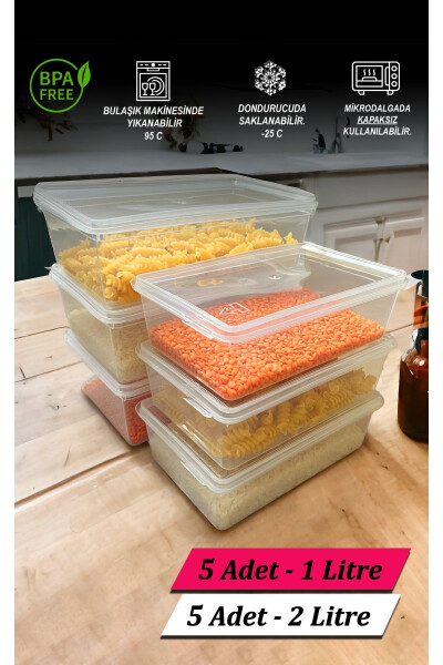 Plastic Self-Locking Lid Storage Container Food&Meal&Freezer&Hobby&Toy&Jewelry&Material - 1