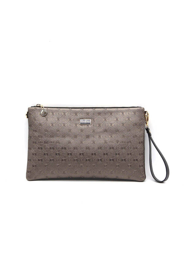 Platin - Siyah Nv1034 Kadın Portföy Clutch - 2