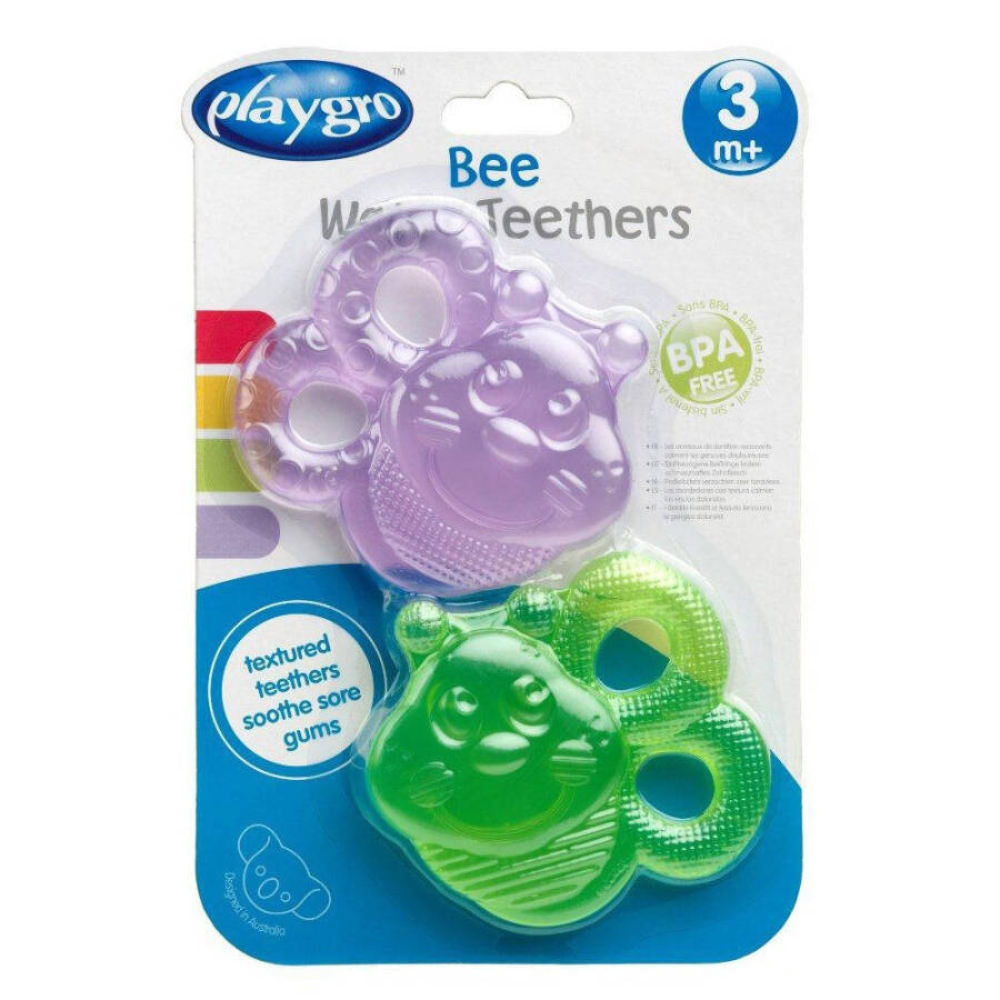 Playgro Water Soothing Teether Bee 2 Pack - 3