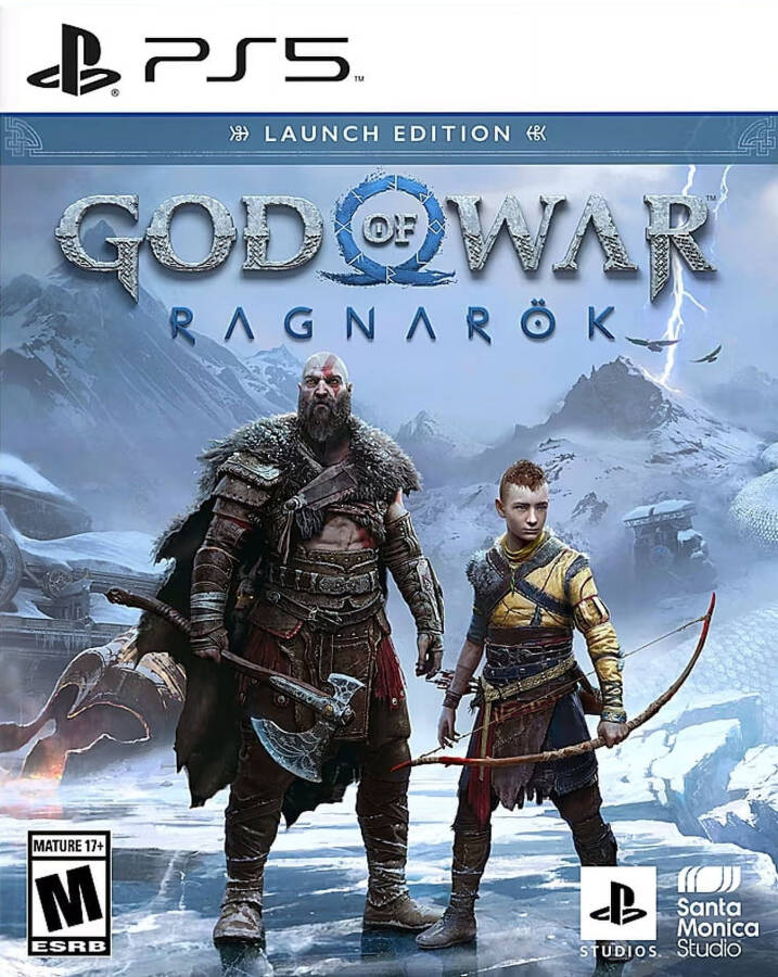 PlayStation 5 DualSense Grey Kamuflyajli Kontrollyor God of War Ragnarok va Mytrix Hard Shell Kontrollyor Himoyalovchi Sumkasi bilan - PS5 uchun 3 in 1 to'plami - 3