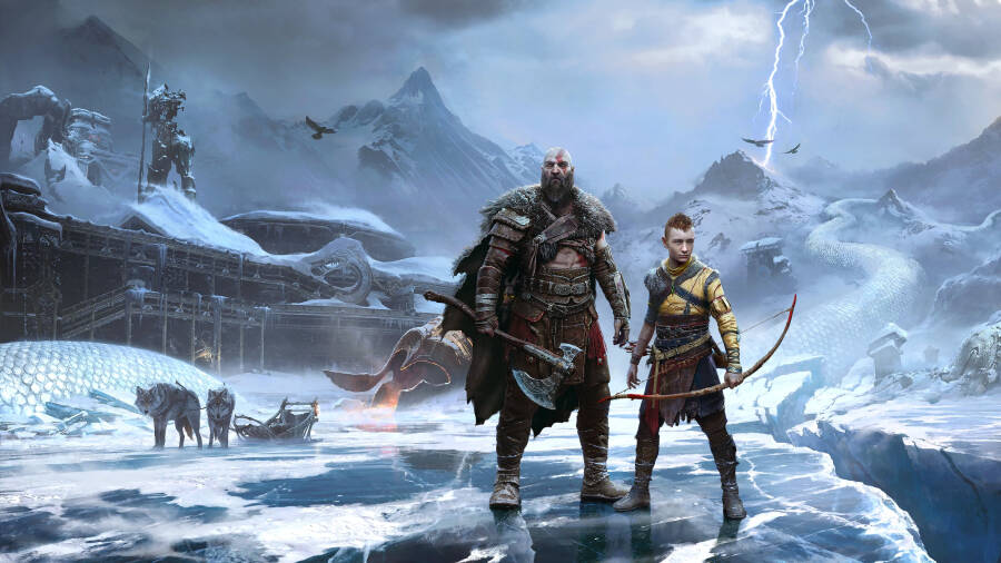 PlayStation 5 DualSense Kontrol Gri Kamuflajı God of War Ragnarok ve Mytrix Sert Kabuk Kontrol Kılıfı ile - PS5 için 3'ü 1 Arada Paket - 7