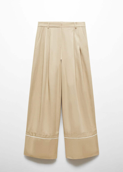 Pleated Cotton Trousers - 2