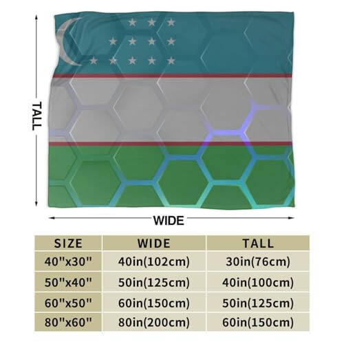 Плед с флагом Узбекистана для дивана, кровати, мягкий и удобный плед 50