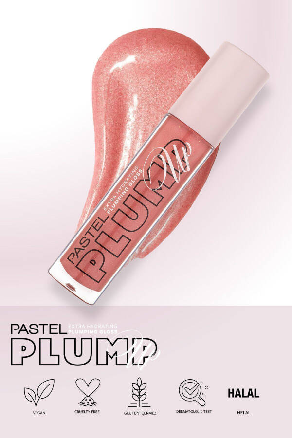 Plump Up Extra Hydrating 208 Shimmer Nude Lablarni To'ldiruvchi Lip Gloss - 16