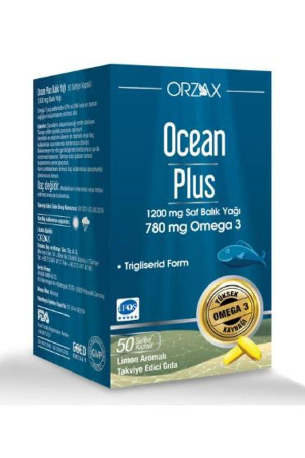 Plus 1200 Mg Omega-3 Balık Yağı 50 Kapsül - 1