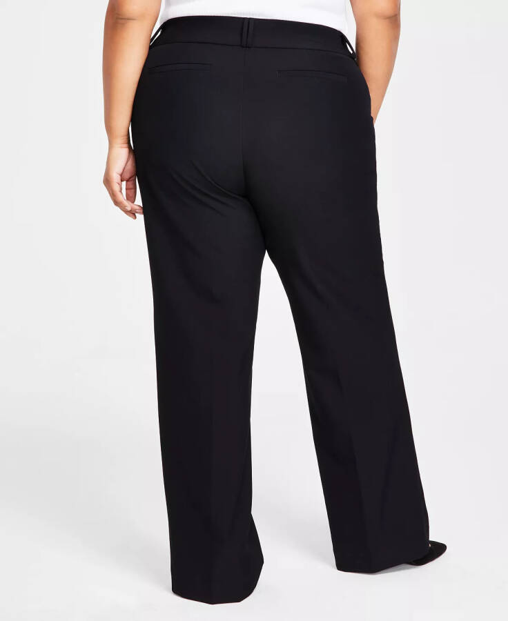 Plus and Petite Plus Size Curvy Bootcut Pants, Created for Modazone Deep Black - 2