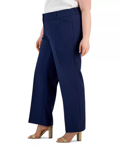 Plus and Petite Plus Size Curvy Bootcut Pants, Created for Modazone Indigo Sea - 3