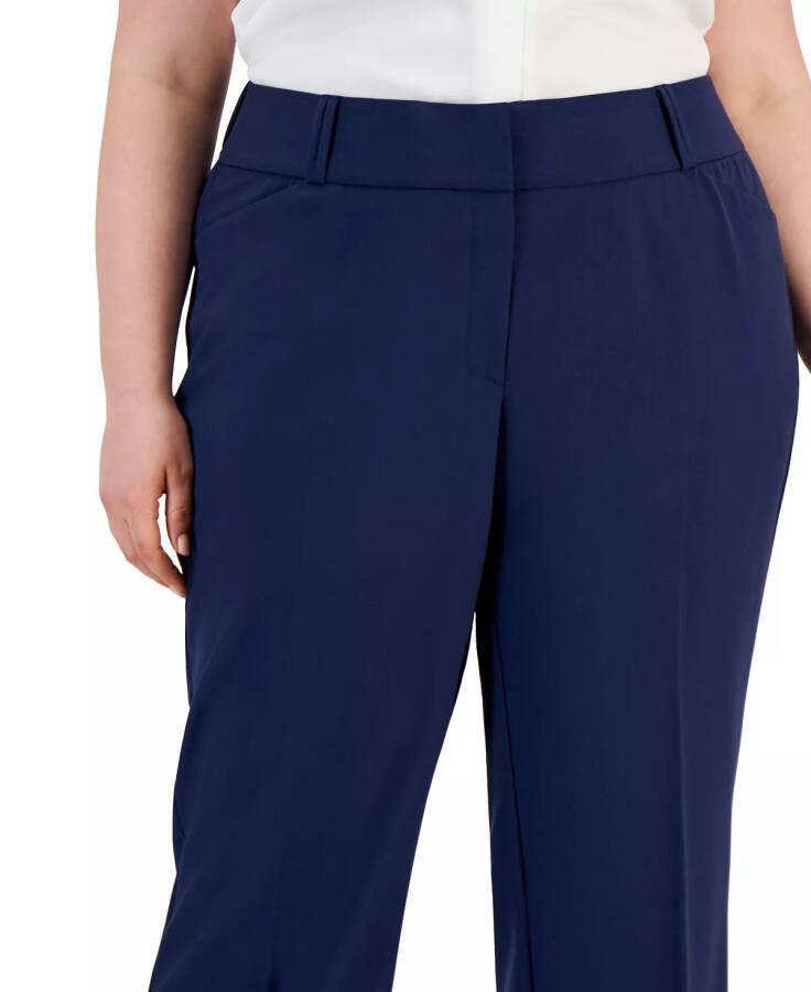 Plus and Petite Plus Size Curvy Bootcut Pants, Created for Modazone Indigo Sea - 4