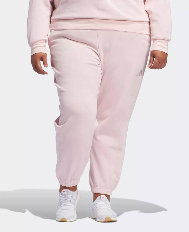 Plus Size All SZN Fleece Loose-fit Jogger Pants Sandy Pink - 1