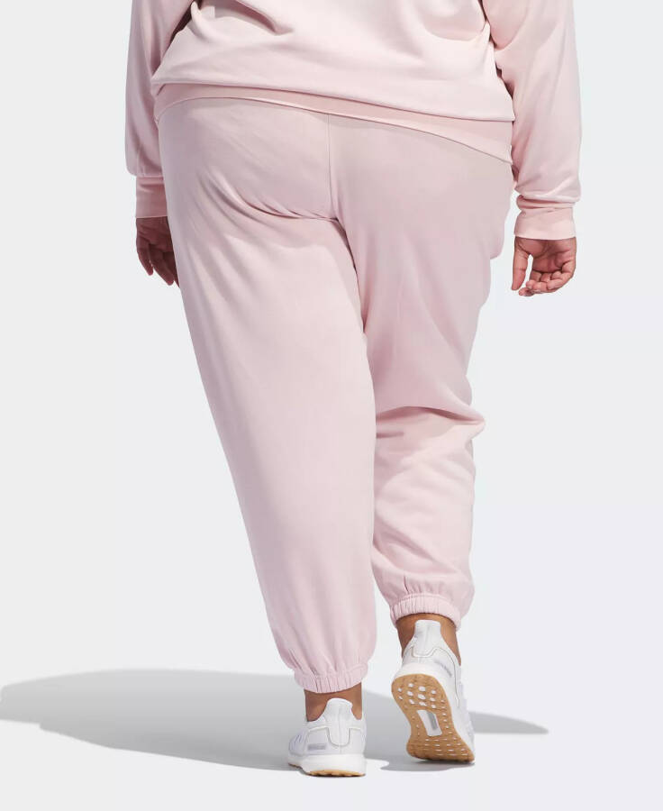 Plus Size All SZN Fleece Loose-fit Jogger Pants Sandy Pink - 2