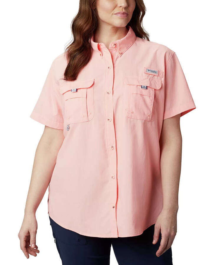 Plus Size Bahama Shirt Tiki Pink - 1