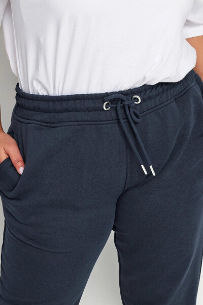 Plus Size Elastic Waistband Slim Fit Pocket Jogger Sweatpants 303172 - 4