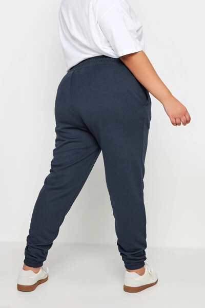 Plus Size Elastic Waistband Slim Fit Pocket Jogger Sweatpants 303172 - 5