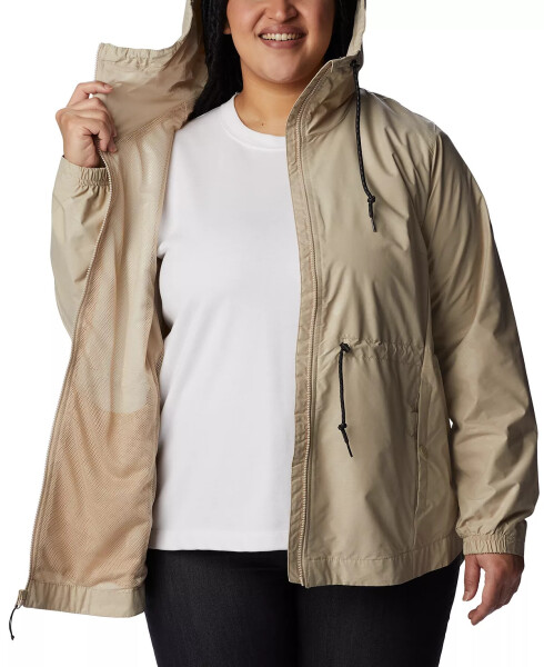 Plus Size Lillian Ridge Rain Jacket Ancient Fossil Wisterian Emboss - 4