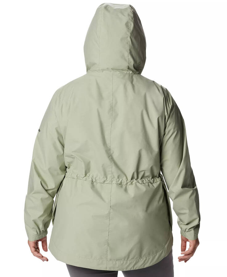 Plus Size Lillian Ridge Rain Jacket Ancient Fossil Wisterian Emboss - 8