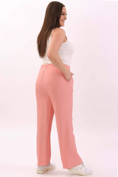 Plus Size Linen Powder Pants - 4