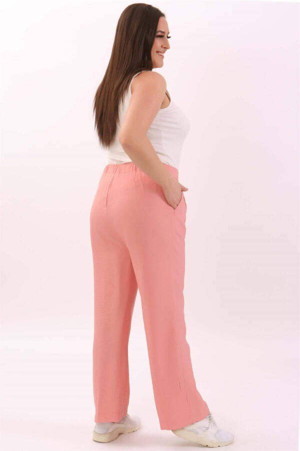 Plus Size Linen Powder Pants - 4