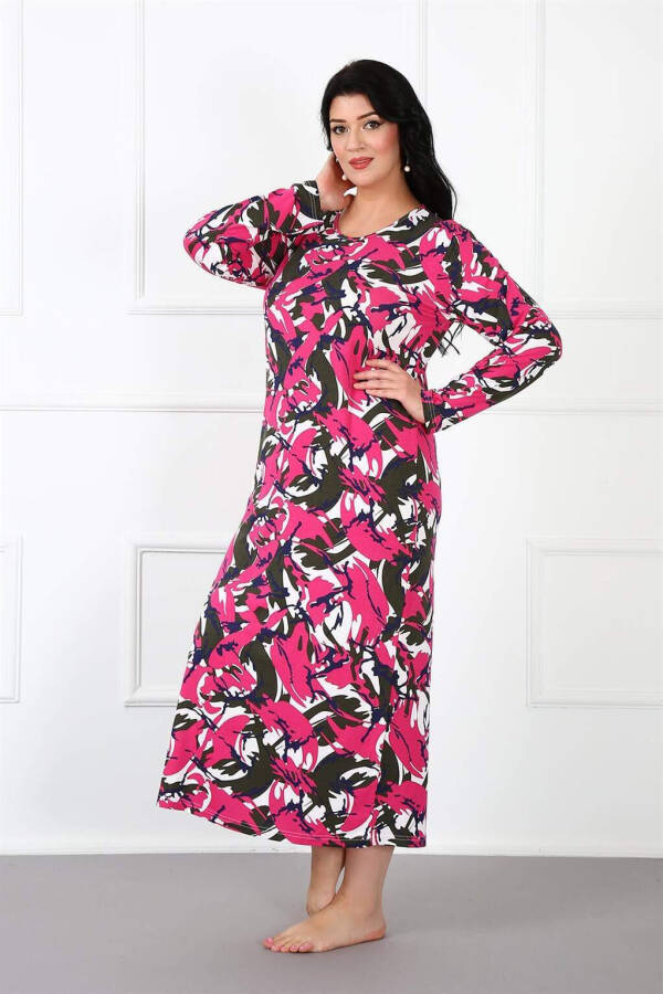 Plus Size Maternity Nightgown 1334 - 2