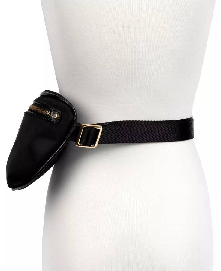 Plus-Size Nylon Fanny Pack, Created for Modazone Black/Gold - 4