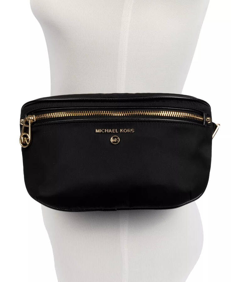 Plus-Size Nylon Fanny Pack, Created for Modazone Black/Gold - 5