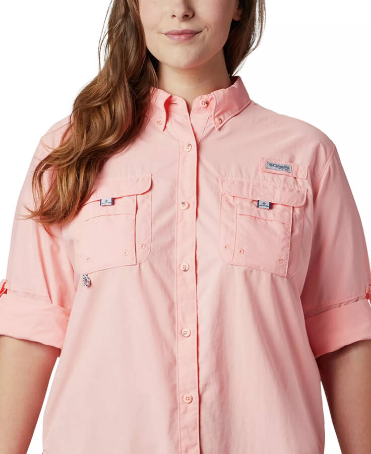 Plus Size PFG Bahama Shirt Tiki Pink - 4