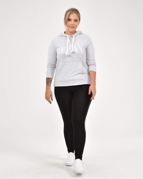 Plus Size Side Stripe Detail Leggings 22877 Black - 9