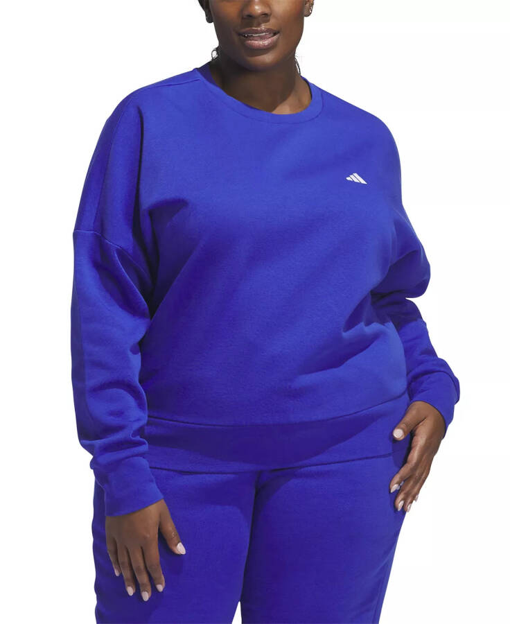 Plus Size Small Logo Crewneck Sweatshirt - 1