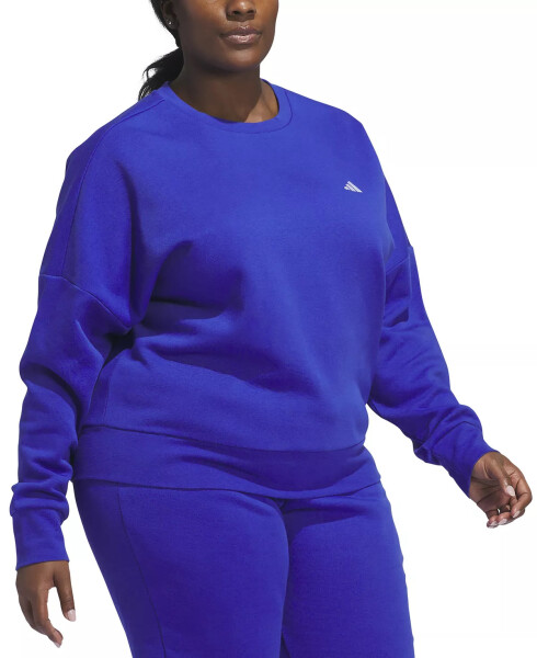 Plus Size Small Logo Crewneck Sweatshirt - 3