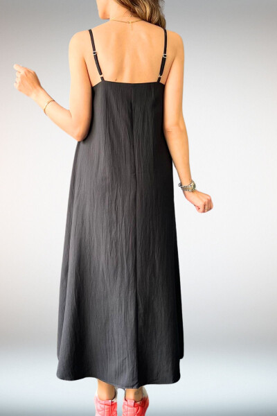 Plus Size Women's Adjustable Strapless Maxi Dress - 5