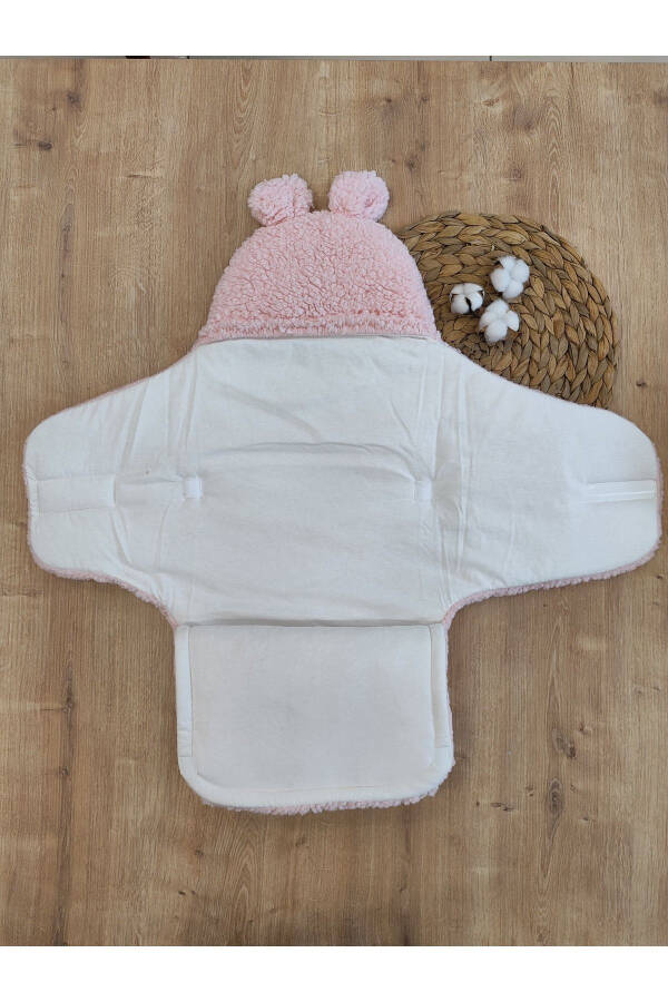 Plush Baby Swaddle Blanket with Toy Sleepsuit for Hospital Discharge Gift Wrapping - 13