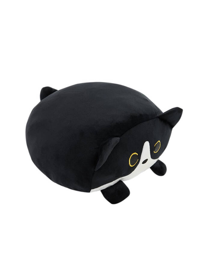 Plush Chubby Cat 35cm Black - 10