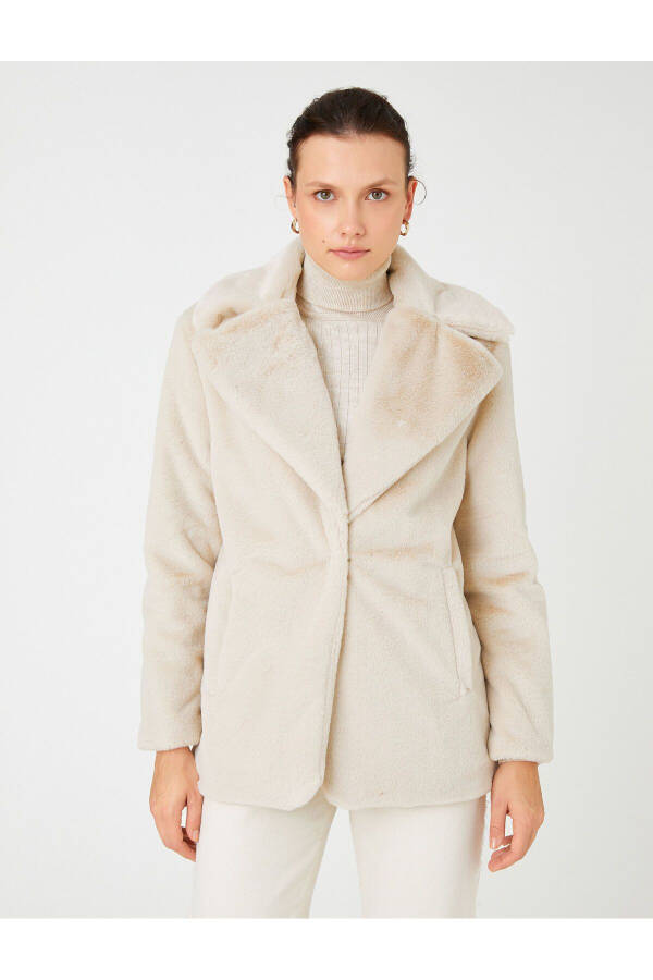 Plush Coat with Pockets - 3