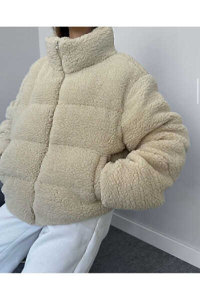 Plush Embossed Teddy Puffer Jacket - 37