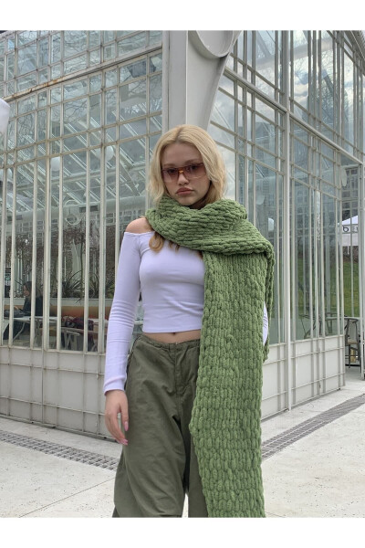 Plush Knit Scarf Shawl - 24