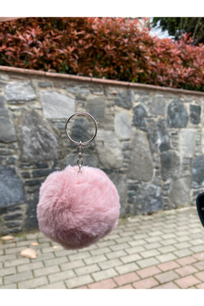 Plush Pompom Keychain Powder - 2