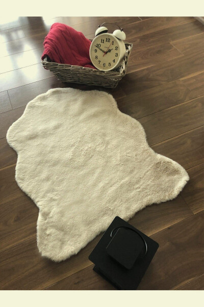 Plush Rug Cream 60x100 80x130 80x150 100x150 120x180 Cm - 5