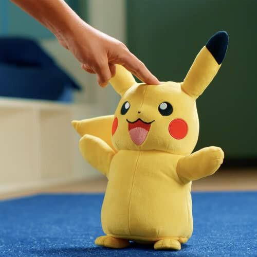 Pokémon Pikachu Electric Charge Plush - 10 Inch Interactive Plush with Lights, Voice Reactions, and Thunder FX - 4