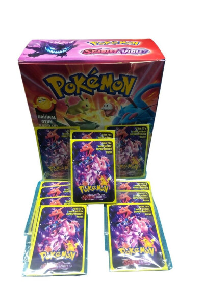 Pokemon Scarlet&Violet Yangi Mavsum Asl O'yin Kartalari 200 ta - 13