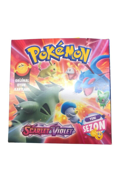 Pokemon Scarlet&Violet Yangi Mavsum Asl O'yin Kartalari 200 ta - 15