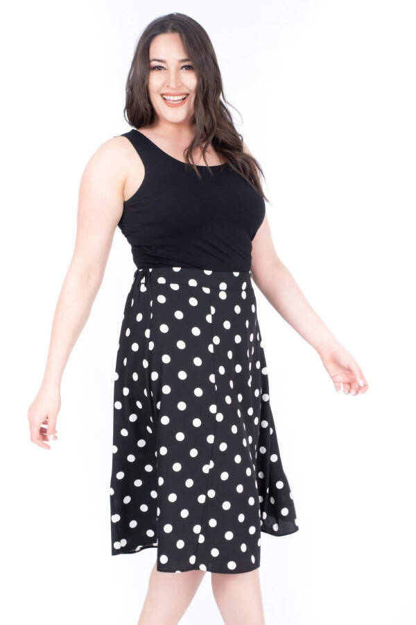 Polka Dot Bell Skirt - 2