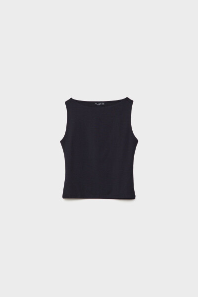 Polyamide Boat Neck T-shirt - 5