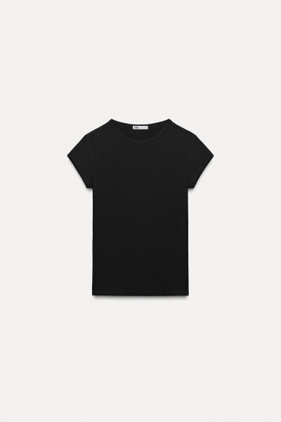 POLYAMIDE T-SHIRT - Black - 24