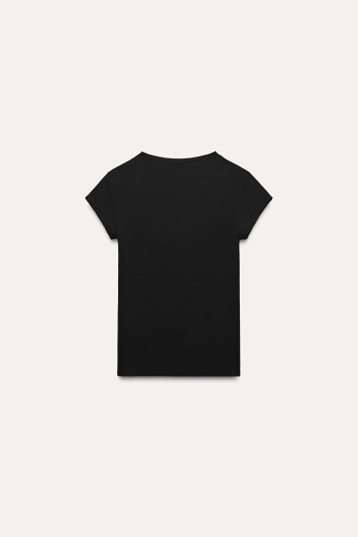 POLYAMIDE T-SHIRT - Black - 25