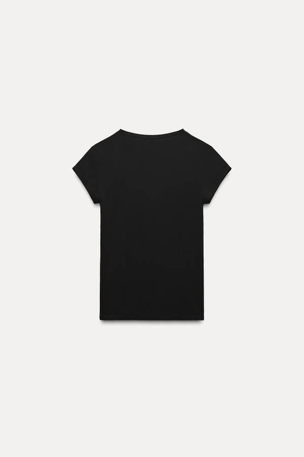 POLYAMIDE T-SHIRT - Black - 25