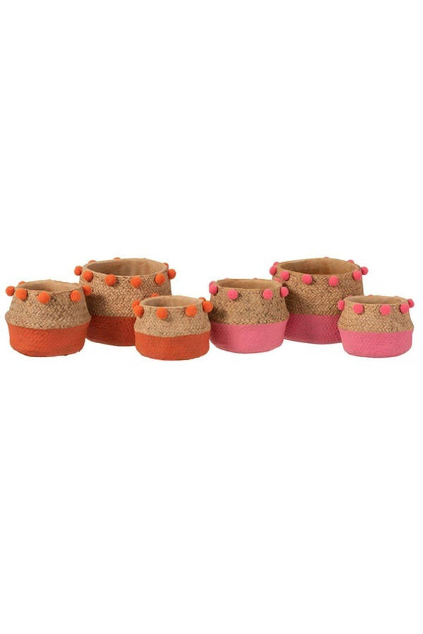 Pompom Pot Orange/l - 2