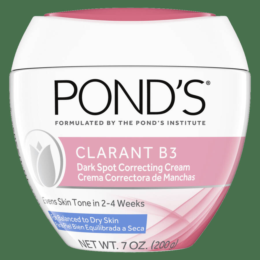 Pond's Correcting Facial Cream Clarant B3 Cream Quru Teri Uchun Qora Dogʻlarni Tozalovchi 7 oz - 1