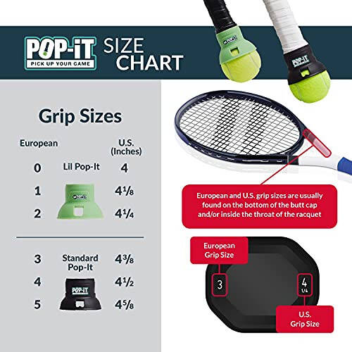 Pop-It Tennis Ball Picker Upper (Youth Size Green) Tennis Accessories, Compact and Travel-Friendly, Tennis Equipment - 2