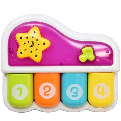 Portable First Piano. Educational Toy for Music Learning and Entertainment for Ages 9 Month to 4 Years - 1